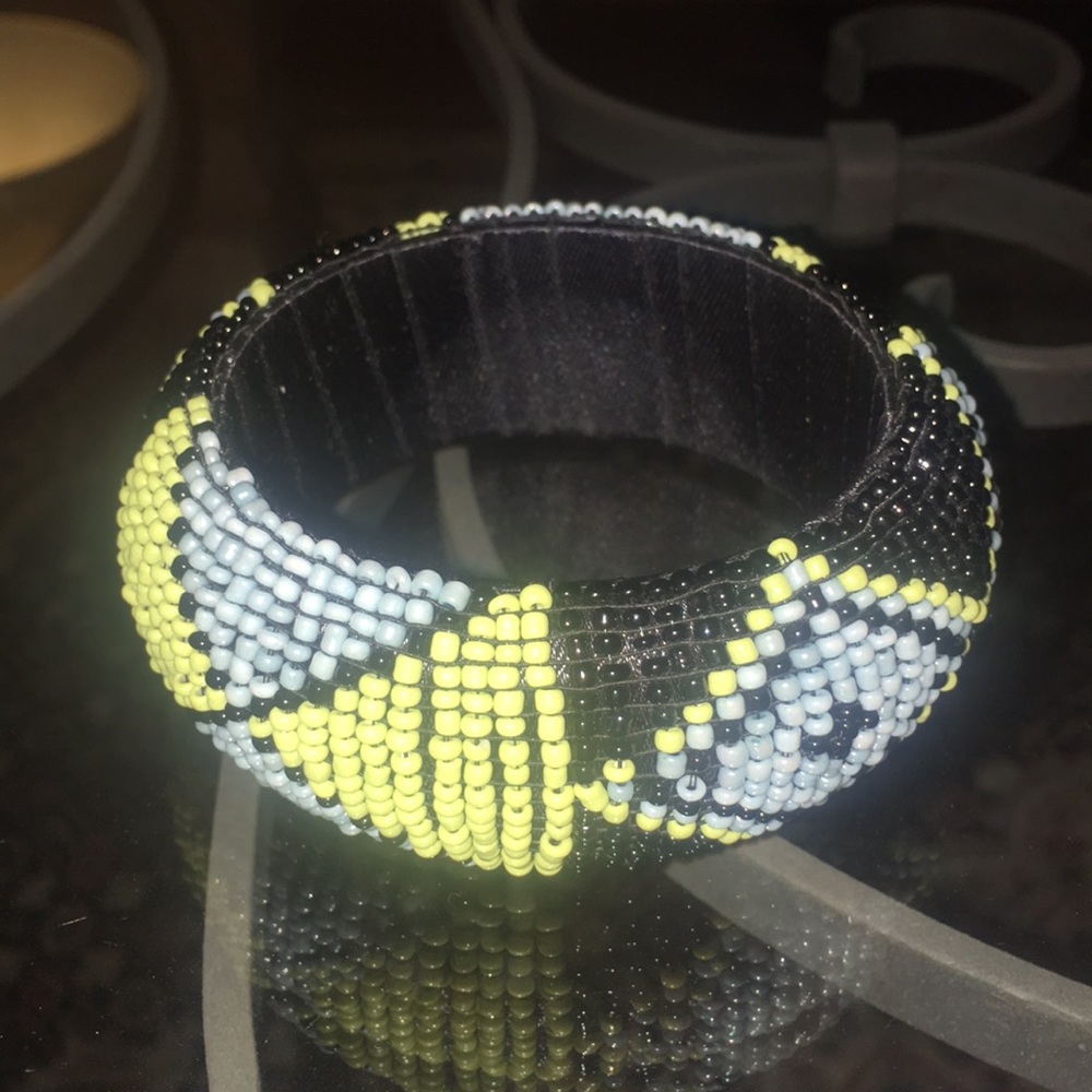 Charming Charlie Beaded Tribal Bangle